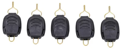 Immagine prodotto di Set da 5 pezzi: fermacorda per pesca, clip per mulinello baitcasting, gancio di fissaggio, accessorio nero