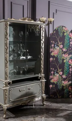 Immagine prodotto di Vetrina, vetro, legno, mobile espositivo, vetrina per soggiorno, mobili, credenza, armadi, lusso