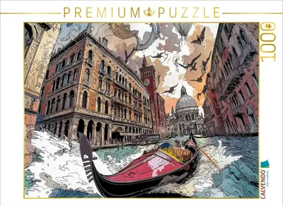 Produktbild von CALVENDO Puzzle Venedig | 1000 Teile Lege-Größe 64x48cm Foto-Puzzle für glückliche Stunden