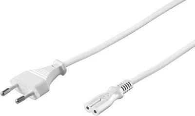 Produktbild von Microconnect PE030705W, 0,5 m, Netzstecker Typ C, C7-Koppler, 250 V, 2.5 A