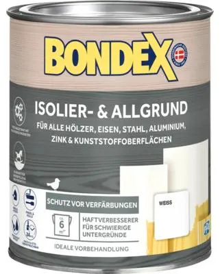 Produktbild von BONDEX Isolierfarbe Allgrund weiß 750 ml