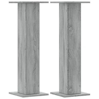 Immagine prodotto di vidaXL Supporto per piante 2 pz. Grigio Sonoma 30x30x95 cm Materiale a base di legno