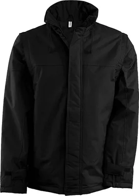 Produktbild von Kariban Herren Blouson Jacke Sweat Hooded Bomberjacke Winterjacke, Größe:L, Farbe:Schwarz