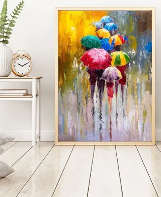 Immagine prodotto di Wallity, Huhu187 - 70 x 50, Quadro decorativo con cornice in MDF, 100 % MDF, Multicolore, 50 x 70 cm