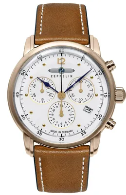 Zeppelin 9586-5 Herren-Armbanduhr Barcelona Chronograph Braun 1