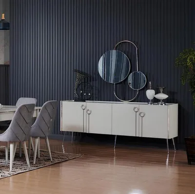 Produktbild von Konsole Kommoden Konsolentisch Schminkkonsole Sideboard Spiegel Dekokonsole
