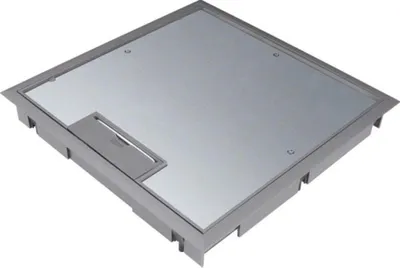 Produktbild von Tehalit Klappdeckel Q4(594)Rahmen 5mm grau Bef-Set 5-1 KDQ0805 egr