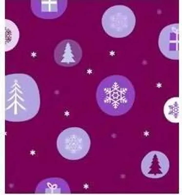 Produktbild von Transparentpapier 115 g/qm A4 VE=25 Blatt Winterzauber flieder/brombeer Motiv 3