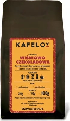 Produktbild von KAFELOV | Kaffeebohnen Kirsche und Schokolade - 250g - Aromatische Mischung - 100% Arabika