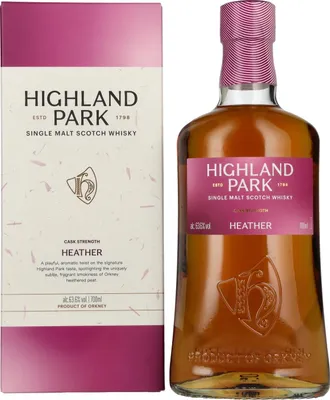 Produktbild von Highland Park HEATHER Cask Strength Single Malt Scotch Whisky 63,6% Vol. 0,7l in Geschenkbox