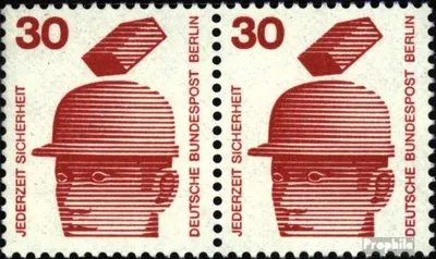 Produktbild von Briefmarken Berlin (West) 1971 Mi 406A wP waagerechtes Paar postfrisch Unfallverhütung