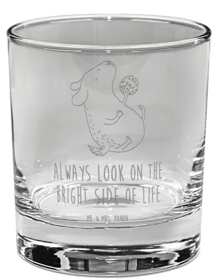 Produktbild von Mr. & Mrs. Panda Tumbler Hund Keks - Transparent - Geschenk, Whiskey, Scotch Glas, Old Fashioned, Whiskyglas, Hundeleckerli, Haustier, Optimistisch, Optimist