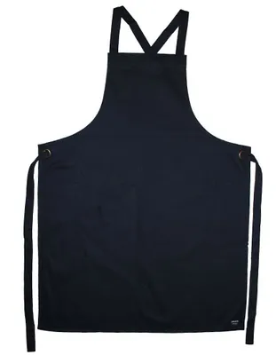 Immagine prodotto di Le Chef DE109C | Grembiule pettorina Statement Crossover, 71 x 91 cm - Colore: Nero - Dimensioni: 71 x 91 cm
