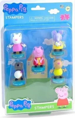 Immagine prodotto di Peppa Pig 5 figure da collezione con francobollo