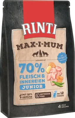 Zdjęcie produktu dla Rinti sucha karma MAX-I-MUM Max-i-mum Junior Kurczak 4 kg