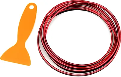Image de APT Ruban décoratif pour l'intérieur de la voiture 5 m rouge