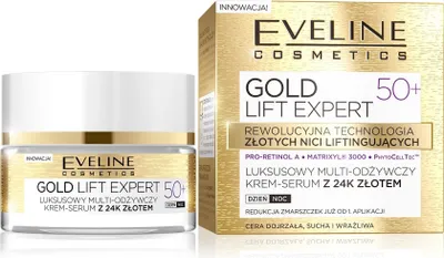 Produktbild von Eveline Gold Lift Expert Luxurious Multi-Nourishing Cream Serum 50+ Nhrcreme gegen Falten 50 ml