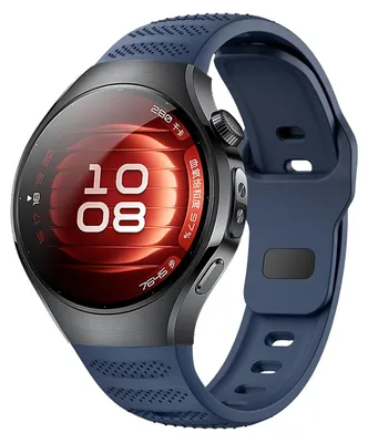 Obrázek produktu pro Pro Huawei Watch 5 46mm Dot Pattern Design Buckle Silicone Replacement Arm Band Dark Blue