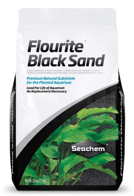 Aquariumsand, schwarz, 3,5 kg – natürlicher Bodengrund