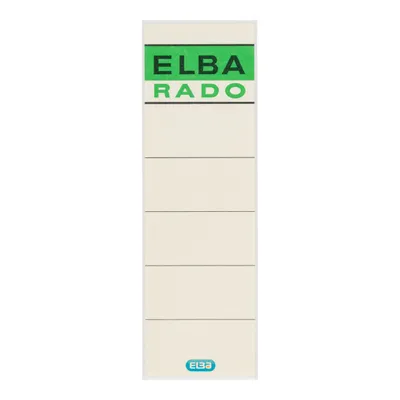 Produktbild von Elba 100420953, Rückenetikett, Beige, Schwarz, Grün, Karton, 58 mm, 190 mm, 10, 1