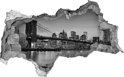 Produktbild von Selbstklebender Loch-3D-Aufkleber 95x73 cm New York