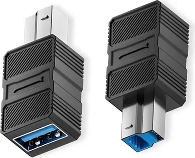 Image de INF Adaptateur USB 3.0 B Mâle vers A Femelle - Transfert Rapide, Lot de 2