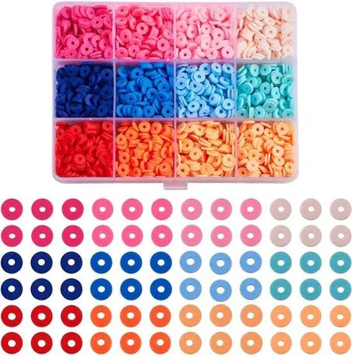 Immagine prodotto di Set di perline Klei per la creazione di gioielli - Mix di 12 colori - 120 g di colori assortiti
