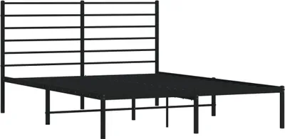 Obrázok produktu pre vidaXL Detská posteľ s čelom kovová čierna 120x190 cm