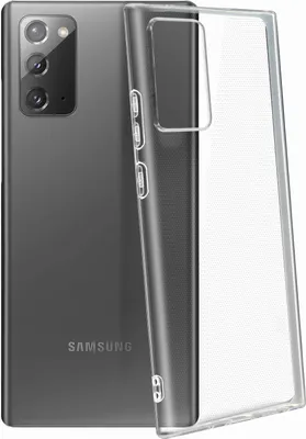 Produktbild von Avizar, Stoßfeste Hülle Silikon weich für Galaxy Note 20 klassisch, Transparent