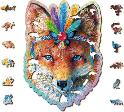 Image de Puzzle renard en bois, 250 pièces