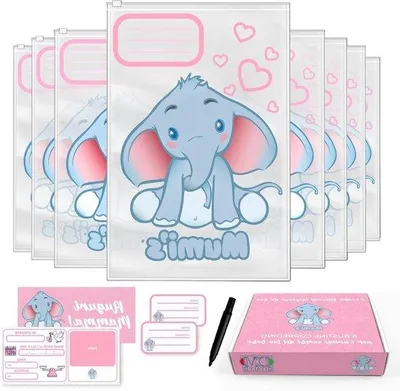 Produktbild von Famanu Organisationsbeutel Set 8-teilig - Für Babywickeltasche, Krankenhaus & Unterwegs