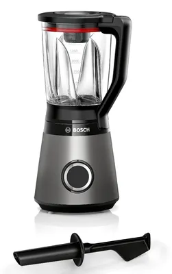 Immagine prodotto di Bosch Serie 4 MMB4192S, frullatore da tavolo, capacità 1,5 litri, funzione pulse, cavo di alimentazione 1 metro, 1200 W, colore: nero, grigio, trasparente