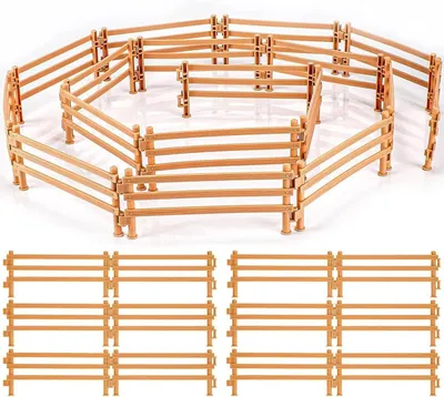 Imagen del producto de Juego de granja de 40 piezas con valla y puerta