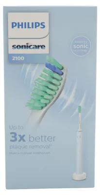 Produktbild von Philips Sonicare 2100 series 2100 Series HX3651/12 Elektrische Schallzahnbürste, Erwachsener, Schallzahnbürste, Weich, Blau, Weiß, 2 min, 4 x 30 sec, Weiß