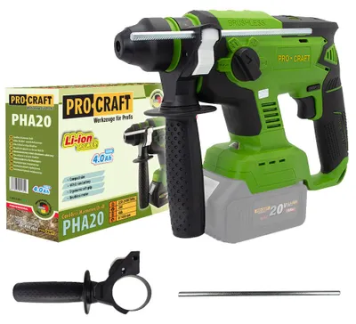 Obrázok produktu pre Akumulátorové vŕtacie kladivo Procraft PHA20 SDS-plus 20V bez akumulátora
