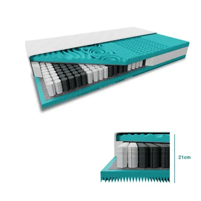 Produktbild von Taschenmatratze MASS COMFORT 21cm 120 x 200 cm Matratzenschutz: Einschließlich Matratzenschutz