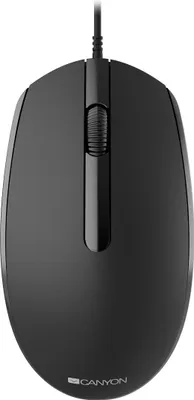 Produktbild von Canyon M-10, Beidhändig, Optisch, USB Typ-A, 1000 DPI, Schwarz