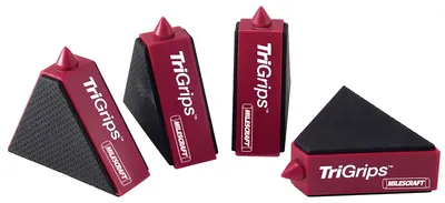 Produktbild von 4 x Anti-Rutsch TriGrips Werkstückstützen mit Lackierspitzen