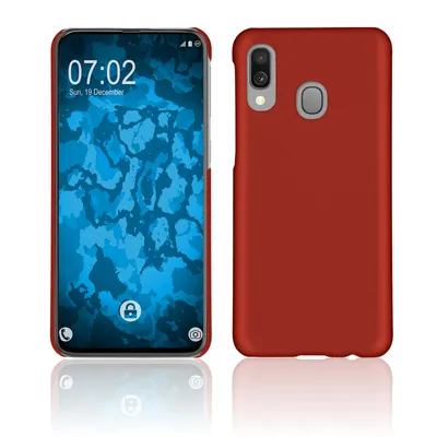 Produktbild von PhoneNatic Case kompatibel mit Samsung Galaxy A40 - rot Silikon Hülle gummiert + 2 Schutzfolien