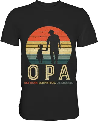 Produktbild von Opa und Enkelin Herren Premium T-Shirt – Black / 5XL