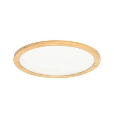 Produktbild von Lucande LED-Deckenleuchte Joren, Ø 48 cm, Holz, CCT, Remote