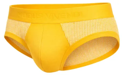 Produktbild von MODUS VIVENDI Pied de Coq Classic Brief Yellow - Größe M