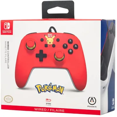Obrázek produktu pro PowerA NSGP0200-01, Gamepad, Nintendo Switch, Nintendo Switch OLED, Směrový kříž, Analogový, Kabel, USB