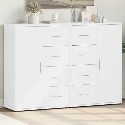 Zdjęcie produktu dla vidaXL Kredensy 2 szt. Biały 60x31x84 cm Materiał drewnopochodny