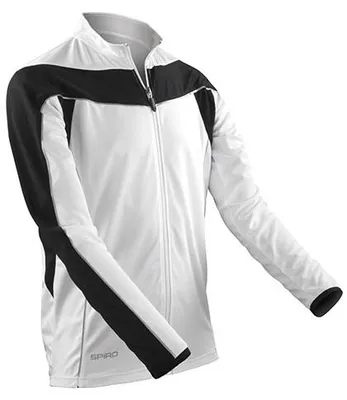 Zdjęcie produktu dla Koszulka męska,długi rękaw - Spiro BIKEWEAR LSL TOP - white/black - rozm XL