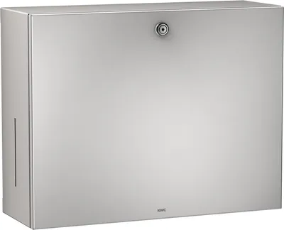 Zdjęcie produktu dla Dozownik papieru/mydła KWC AR, RODAN, stal nierdzewna, 358x325x134 mm, natynkowy