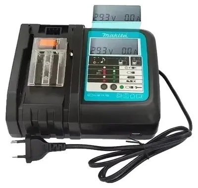 Immagine prodotto di Batterie ricaricabili, compatibili con dispositivi a 18V, alta capacità di 6000mAh, sistema di ricarica LED Makita