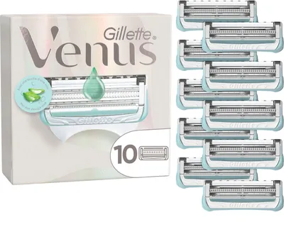 Produktbild von Gillette Venus Damenrasierer für den Intimbereich, 10 Ersatzklingen