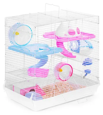 Image de Cage pour hamster, cochon d'Inde ou autre petit rongeur, entièrement équipée, marque Petsi