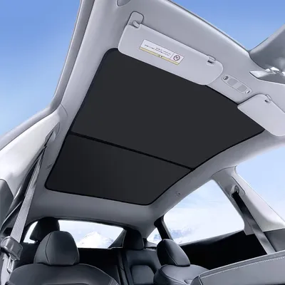 Image de Pare-soleil pour Tesla Model Y, rabattable à l'avant et à l'arrière